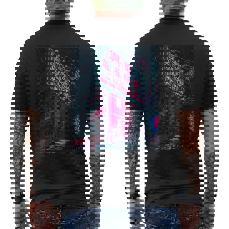 Cyberpunk Clothing、香港サイバーパンクストリートウェア メンズTシャツ バックプリント