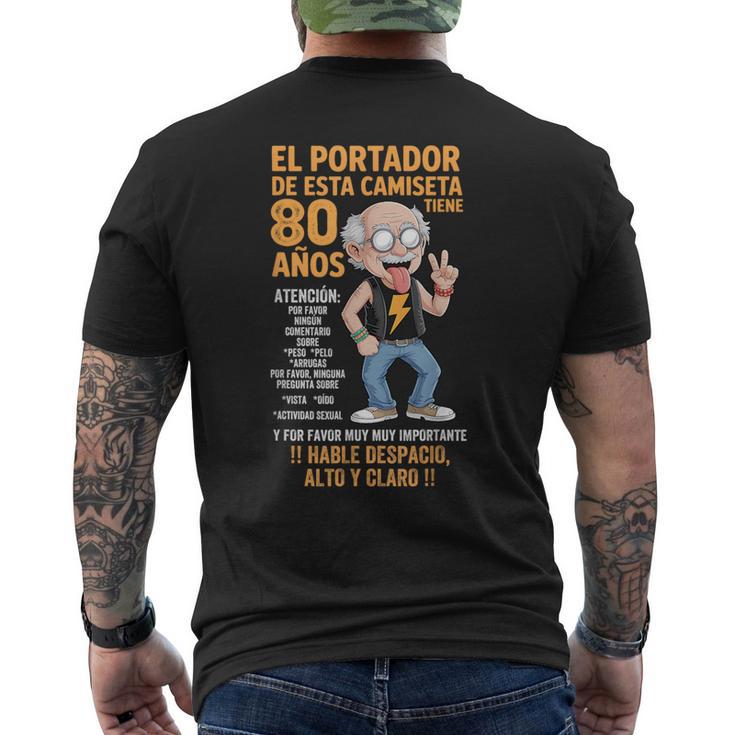De 80 Cumpleaños Para Hombre Citas Divertidas Y Divertidas Camiseta Hombre Estampado Espalda