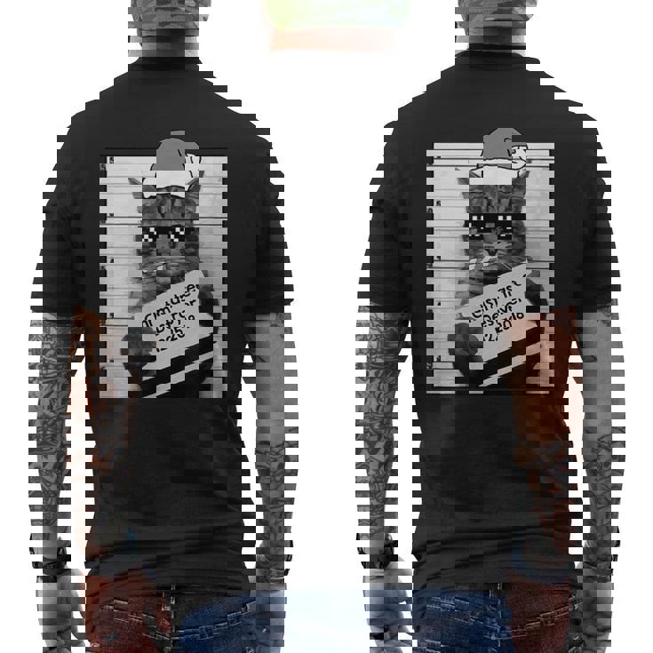 Destructor De Árbol De Navidad Para Amantes De Los Gatos Camiseta Hombre Estampado Espalda