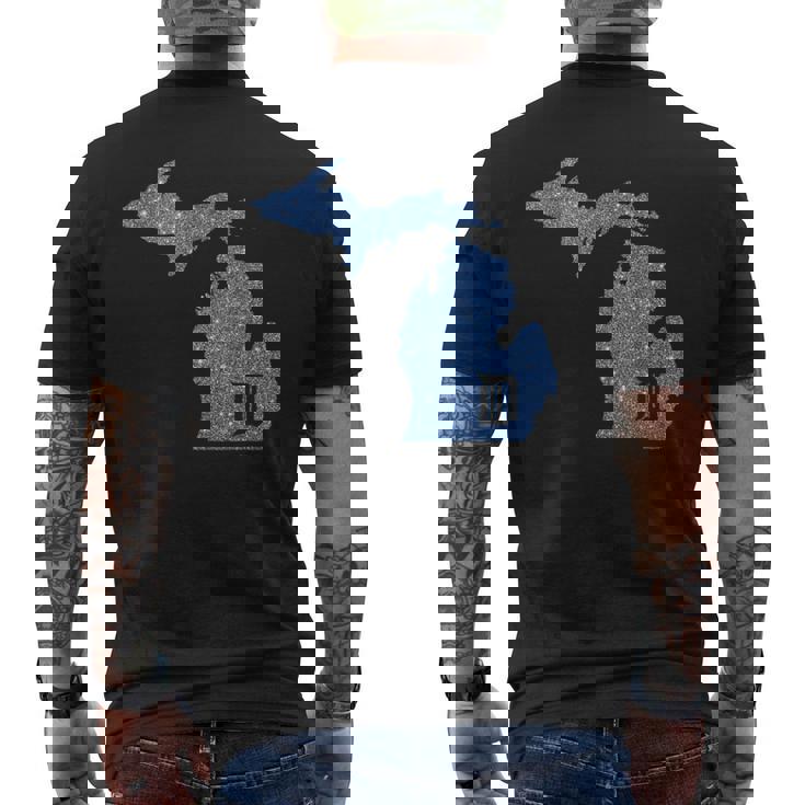 Detroit Michigan Shirt Motor City D Mitten T-Shirt Men's Back Print T-Shirt Detroit Michigan Shirt Motor City D Mitten T-Shirt Men's Back Print T-Shirt