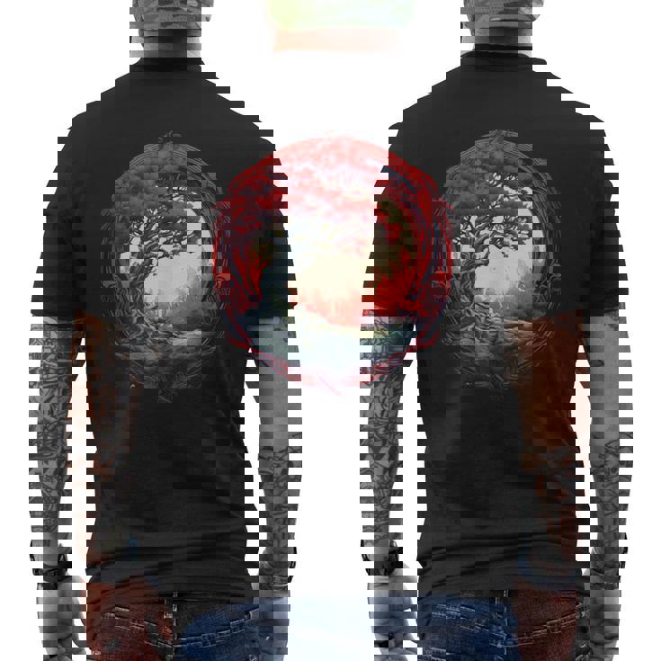 Diseñoikingo Místico Árbol De Laida In Mangas Camiseta Hombre Estampado Espalda
