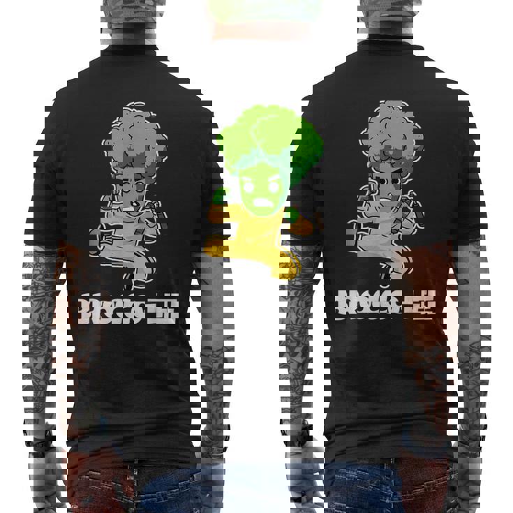 Divertente Kung Fu Karate Regalo Broccoli Brocco-Lee T-shirt da uomo con stampa posteriore