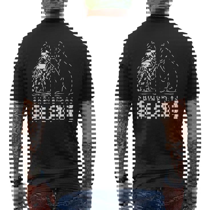 El Gato Dechrödinger Estáivo Y Muerto Ciencia Físico Camiseta Hombre Estampado Espalda