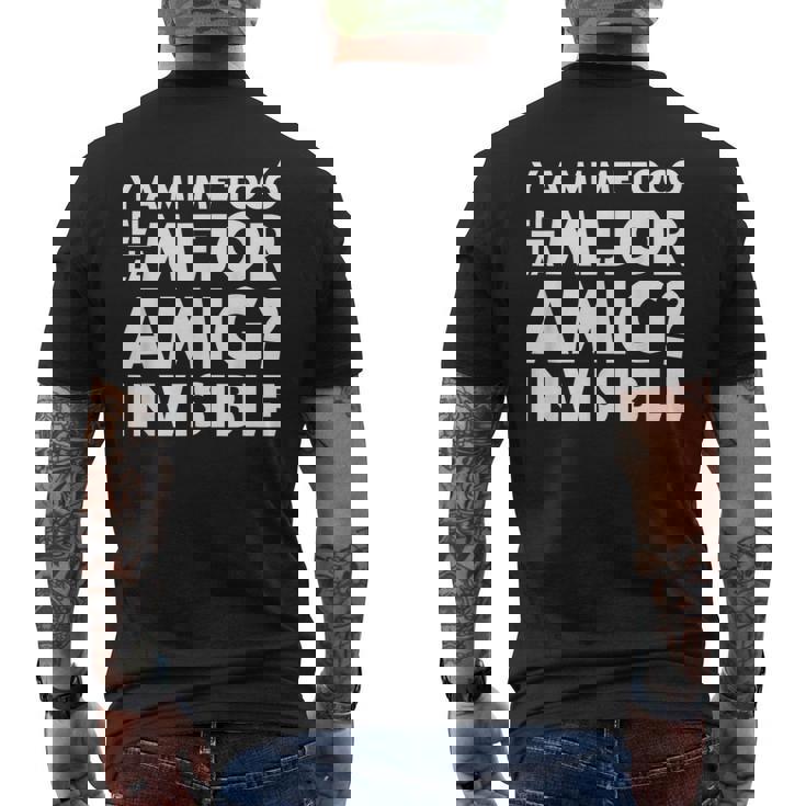 El Mejor Amigo Invisible Camiseta Hombre Estampado Espalda