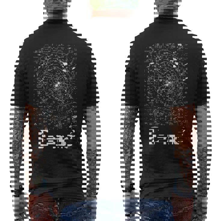 EMc2 方程式 物理学 相対性理論 数学 数学 メンズTシャツ バックプリント