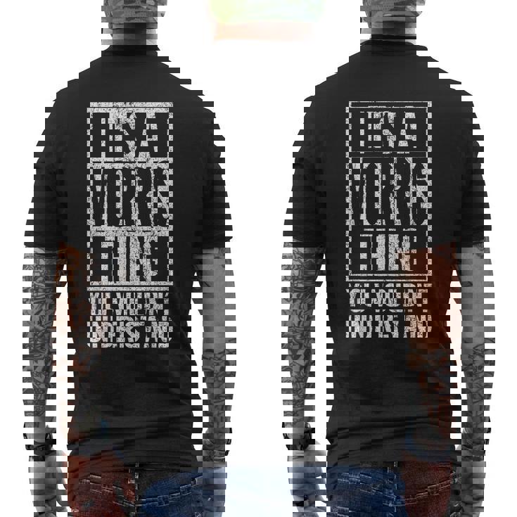 Es Una Cosa De Morris Que No Entenderías Nombre De Morris Camiseta Hombre Estampado Espalda