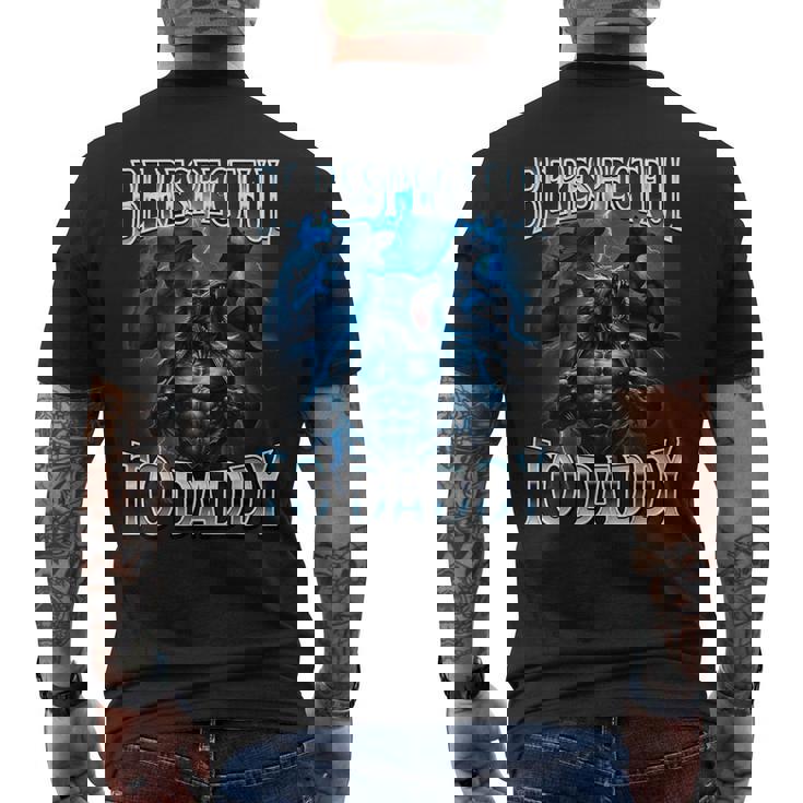 Essere Rispettosi Per Papà Cringy Divertente Alfa Lupotupido T-shirt da uomo con stampa posteriore