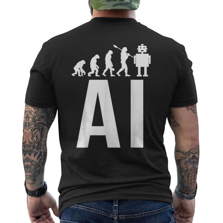 Évolution Du Robot Ia T-shirt imprimé au dos