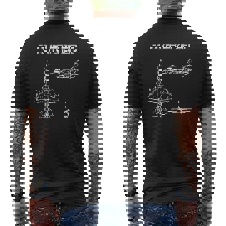 F2 日本戦闘機 メンズTシャツ バックプリント