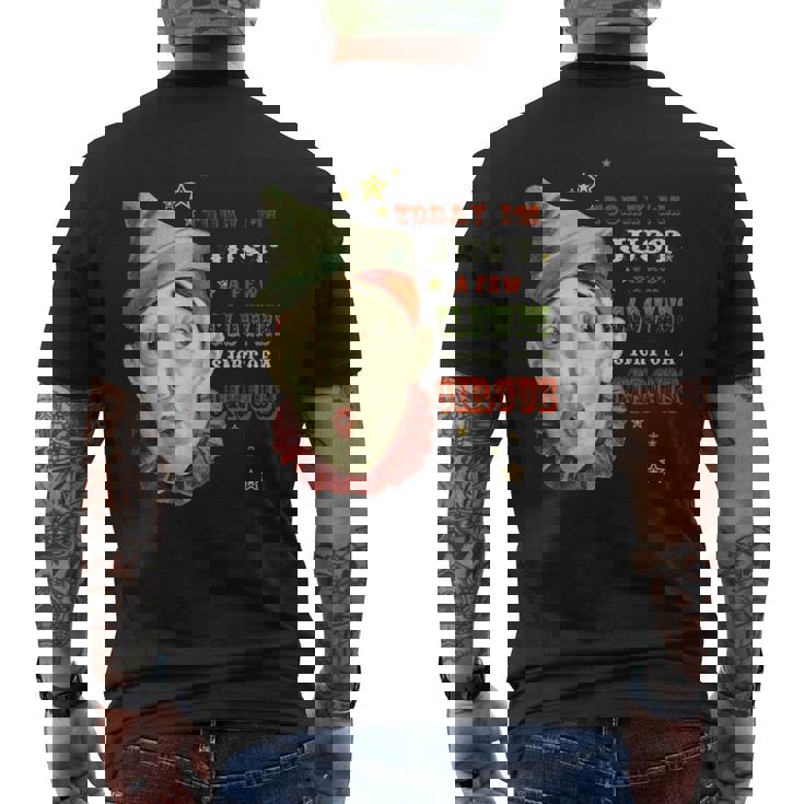 Few Payasos Cortos De Un Circus Manga Larga Camiseta Hombre Estampado Espalda