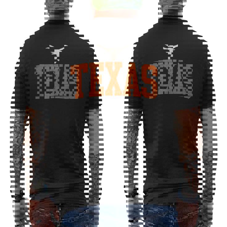 Fierté De L'état Du Texas Longhorn T-shirt imprimé au dos