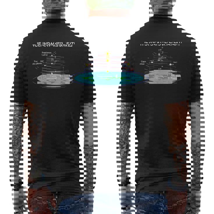 Flat Earthociety 太陽への道 フラットアース メンズTシャツ バックプリント