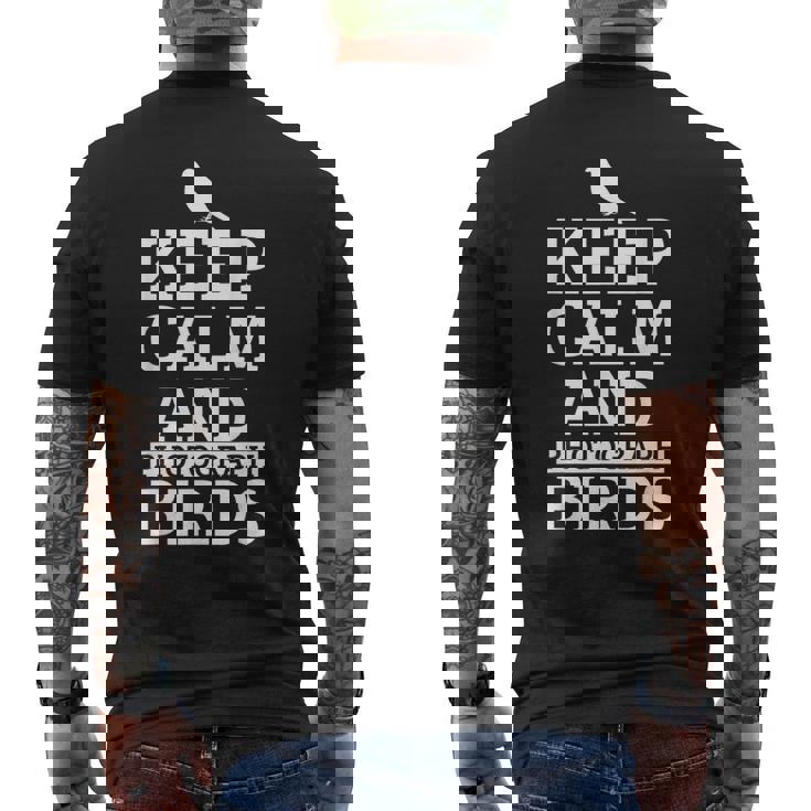 Fotógrafo De Pájaros Keep Calm And Photograph Birds Divertido Regalo Camiseta Hombre Estampado Espalda