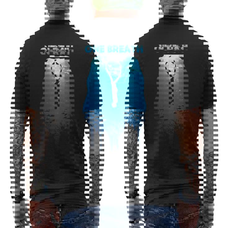 Freediving One Breath ダイビング Apnea オーシャンフリー ダイブシー 長袖tシャツ メンズTシャツ バックプリント