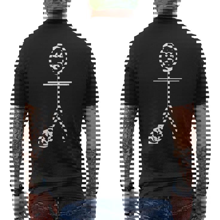 Broken Foot Fracture & Broken Toe メンズTシャツ バックプリント