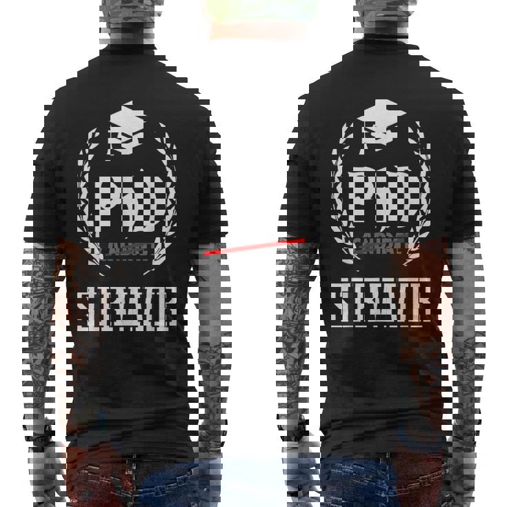 Phdurvivor T For Graduationtudent メンズTシャツ バックプリント