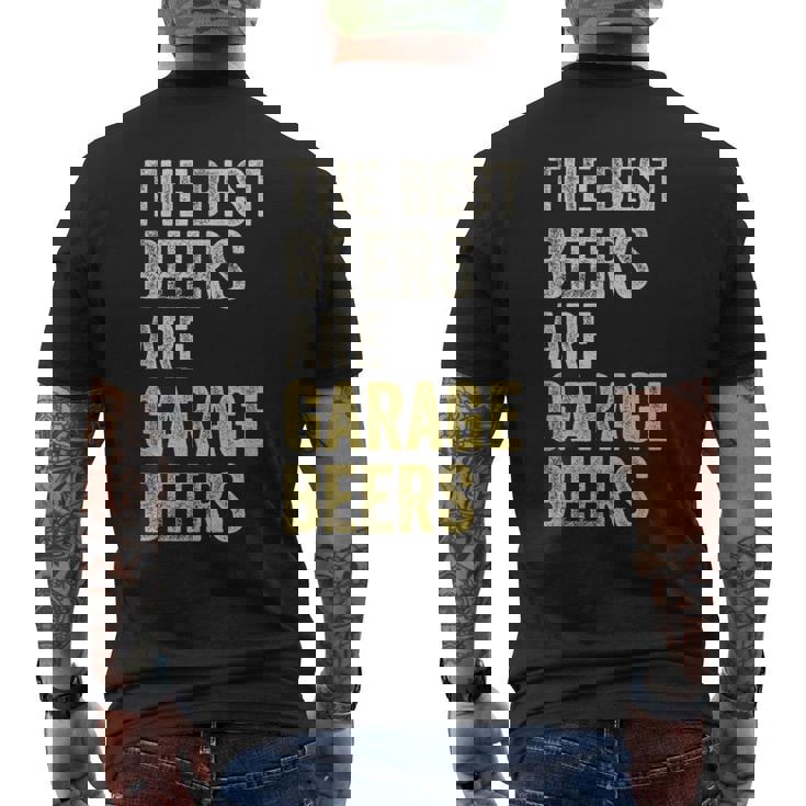 Garage Beer The Best Beer Drinking Mechanic Car Guy Vintage Men's T-shirt Back Print
