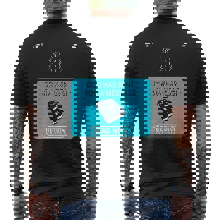 God Hased You A Message – 今すぐ読む メンズTシャツ バックプリント