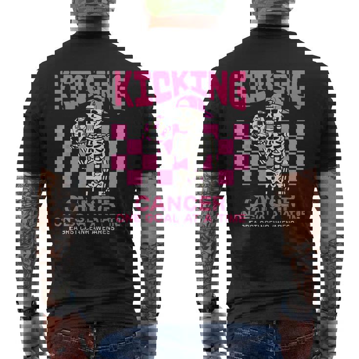 Halloween Soccer Breast Cancer Awareness Men's T-shirt Back Print