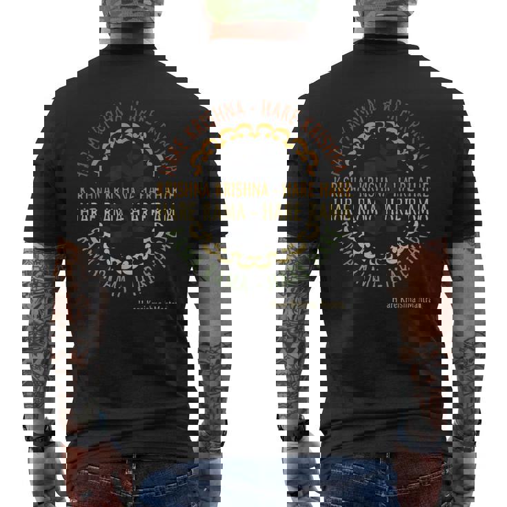 Hare Krishna シャツ スピリチュアル ハレ クリシュナ マントラ メンズTシャツ バックプリント
