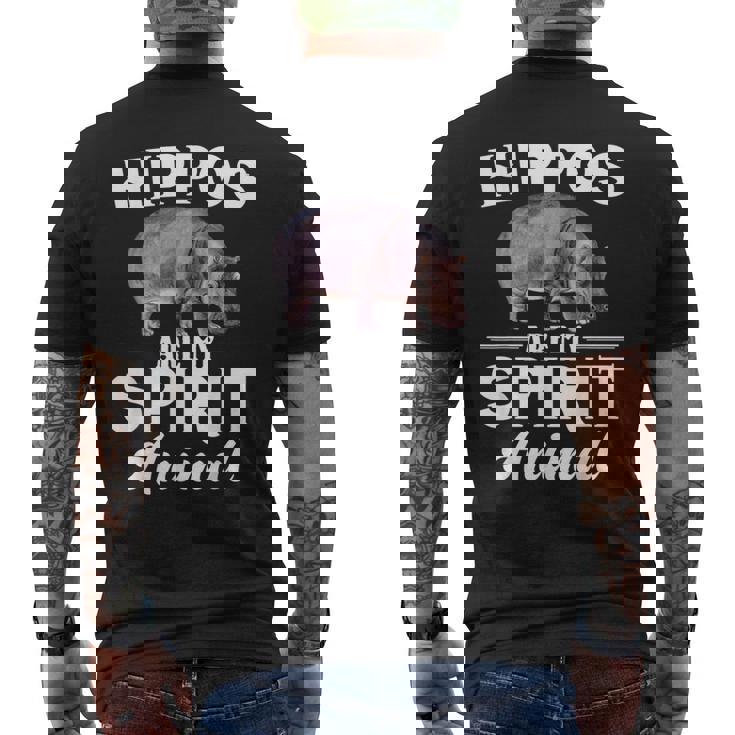 Hippos Are Mypirit アニマルシャツ – Hippos Lover メンズTシャツ バックプリント
