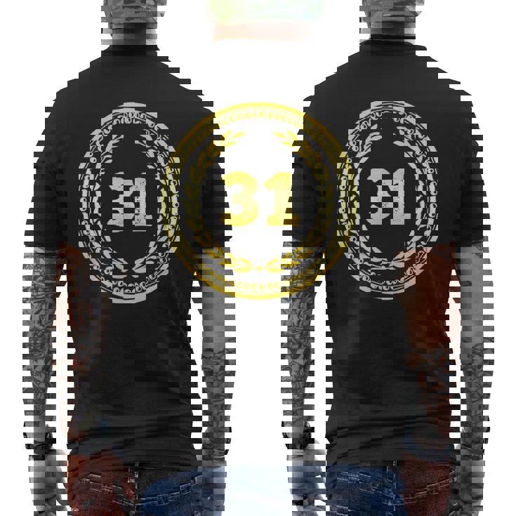 Hombreintage 31 Cumpleaños 31 Años Regalos Hombres 31 Cumpleaños Camiseta Hombre Estampado Espalda