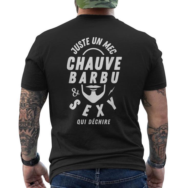 Homme Chauve Barbu Etexy Humour Homme Calvitie T-shirt imprimé au dos