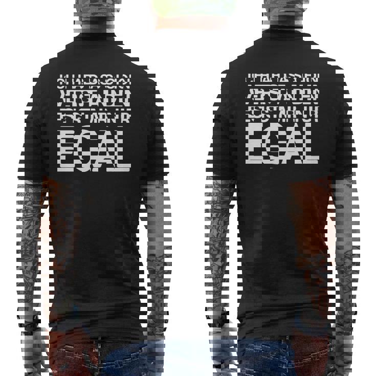 Ich Hab Daschonerstanden 面白いドイツ語の言葉 長袖tシャツ メンズTシャツ バックプリント