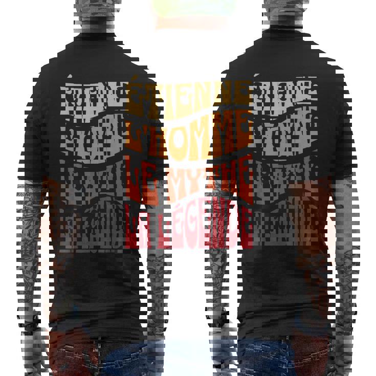 Idée-Cadeau Prénom Personnalisé Étienne Homme Mythe Légende T-shirt imprimé au dos