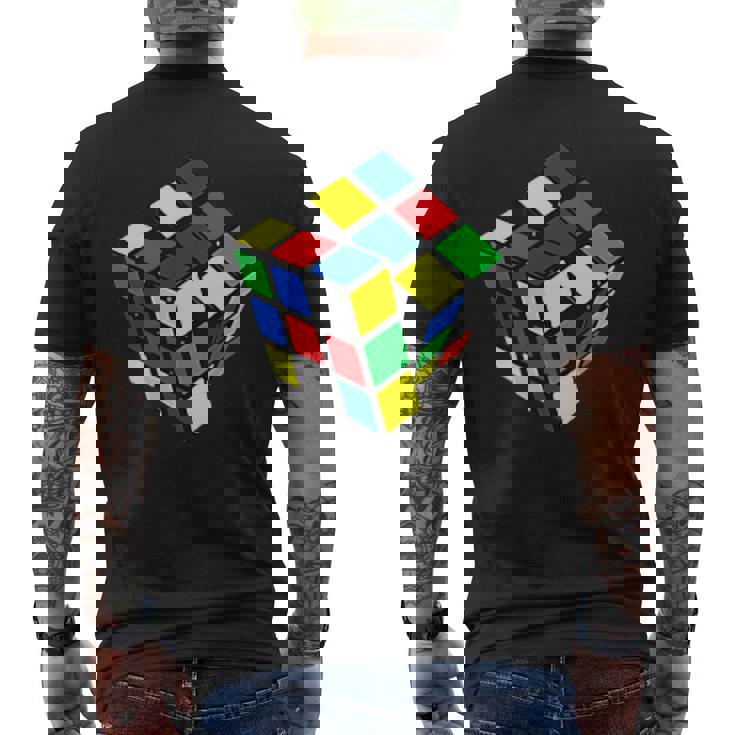 Impossible Rubik Rubix キューブポケット レトロ ゲームボーイ メンズTシャツ バックプリント