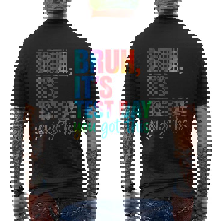 Its Test Day シャツ 学生 モチベーション ポジティブ バイブ メンズTシャツ バックプリント