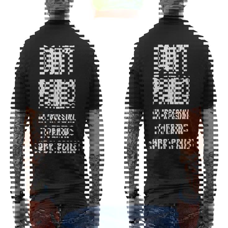 It運用サポートスペシャリスト メンズTシャツ バックプリント