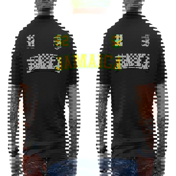 Jamaica 62 2024 年独立記念日ジャマイカ国旗ジャージ 長袖tシャツ メンズTシャツ バックプリント