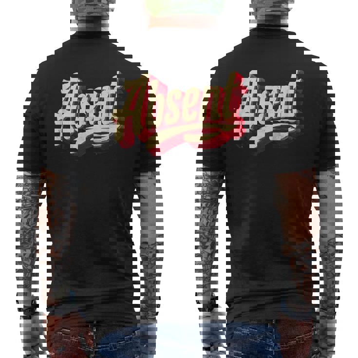 Joli Costume Emblème Absent T-shirt imprimé au dos