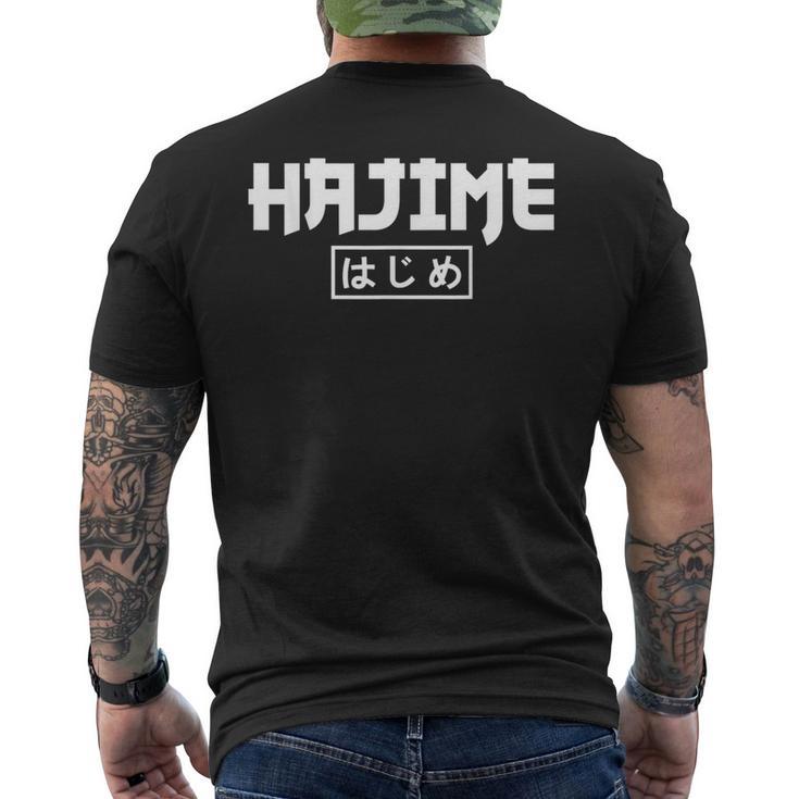 Judo Diciendo Hajime Judo Jersey Camiseta Hombre Estampado Espalda
