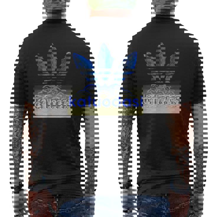 Katuodasi鰹と出汁の和風アートデザイン メンズTシャツ バックプリント