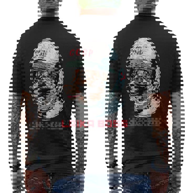 Laika Boss ヴィンテージ Cccp ソビエトロシアソ連宇宙犬 メンズTシャツ バックプリント