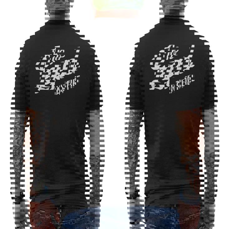 The Legend Has Retired Retirement Men's T-shirt Back Print The Legend Has Retired Retirement Men's T-shirt Back Print