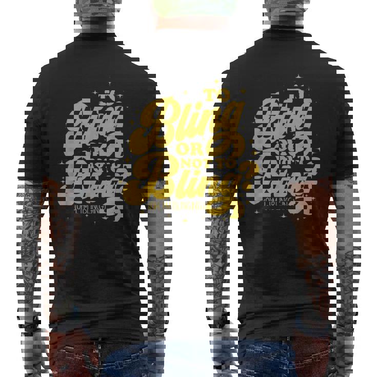 Les Amateurs De Bling Bling Bling-Bling Ou Pas Oh Jeuis Drôle T-shirt imprimé au dos