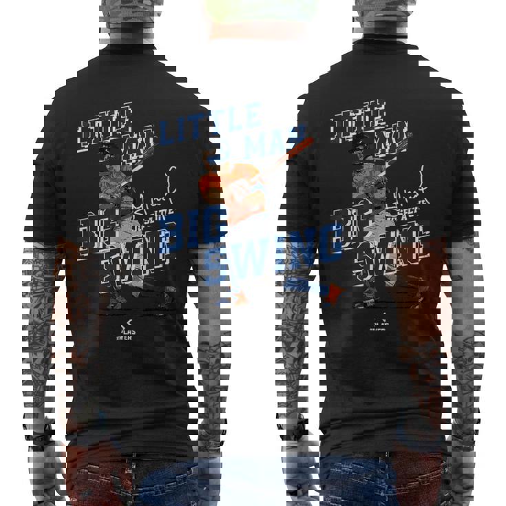 Little Man Bigwing Jose Altuve Houston Mlbpa メンズTシャツ バックプリント