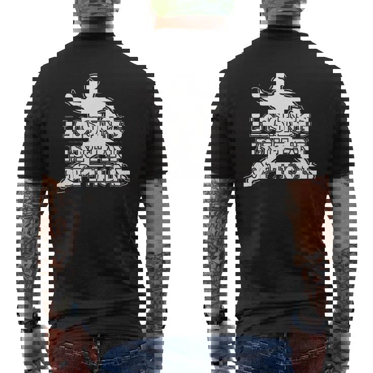 Losing Isn't An Option 長袖tシャツ メンズTシャツ バックプリント