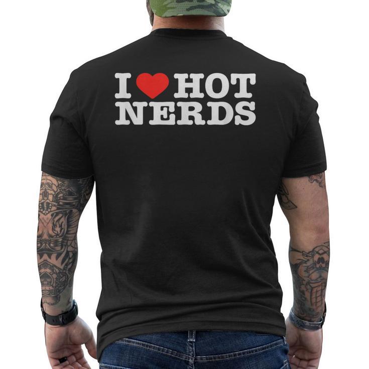 I Love Hot Nerds T-shirt imprimé au dos