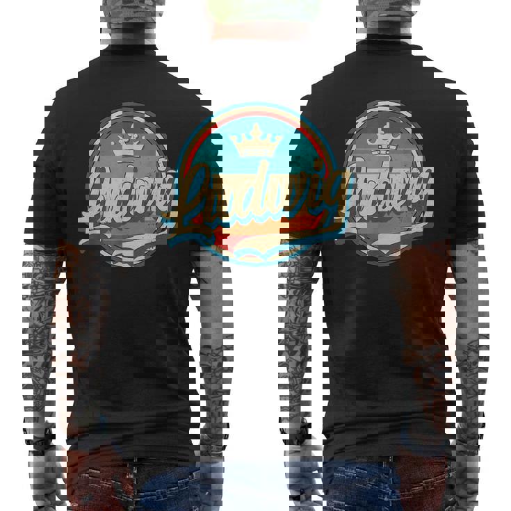 Ludwig レトロ 名前入り ヴィンテージ ファーストネーム ルートヴィヒ メンズTシャツ バックプリント