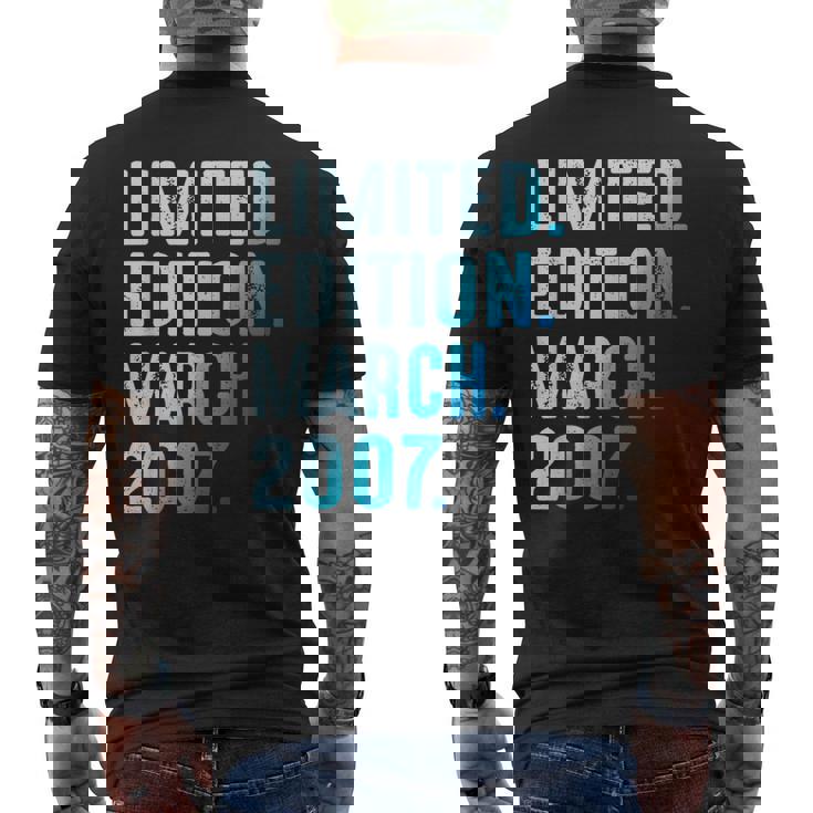 Mars 2007 Année 2007 Anniversaire 2007 Édition Limitée T-shirt imprimé au dos