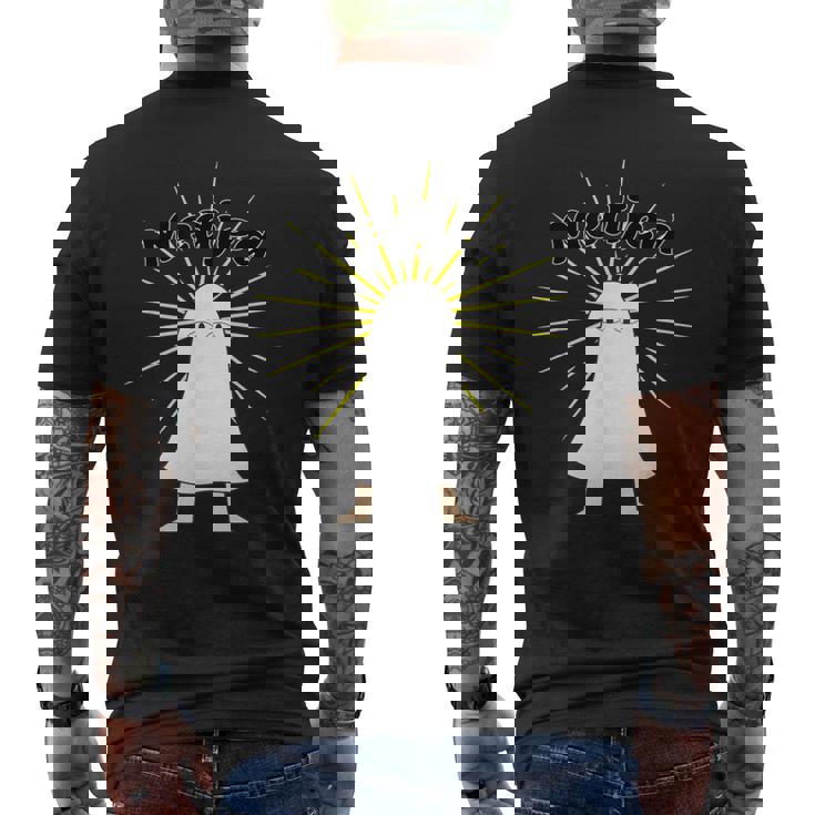 Medjed キュート エジプト メジェド メンズTシャツ バックプリント