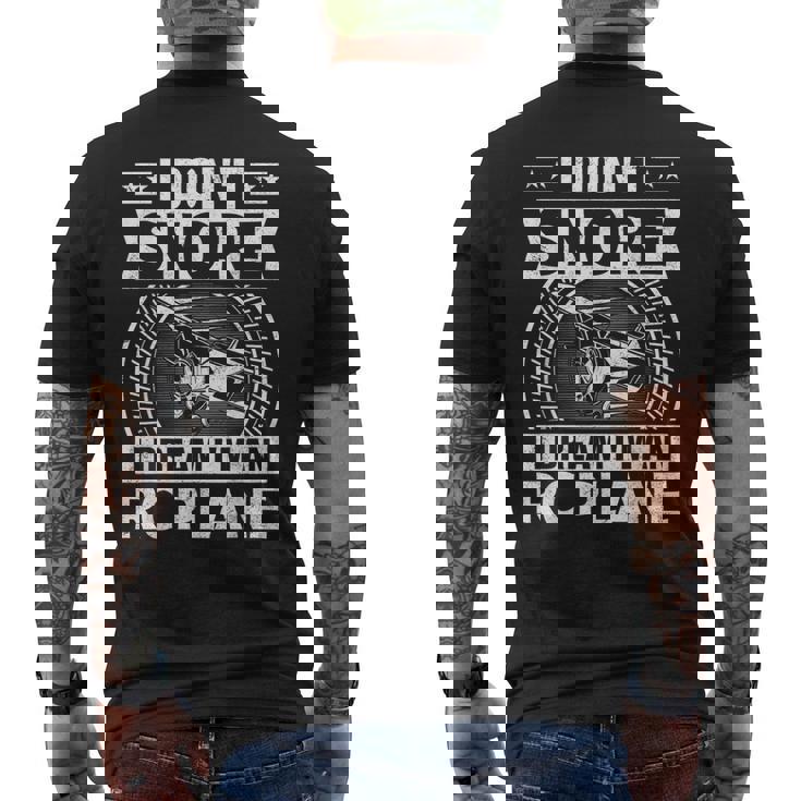 Model Plane Aircraft Don't Snore I Dream I'm An RC Plane Men's Back Print T-Shirt