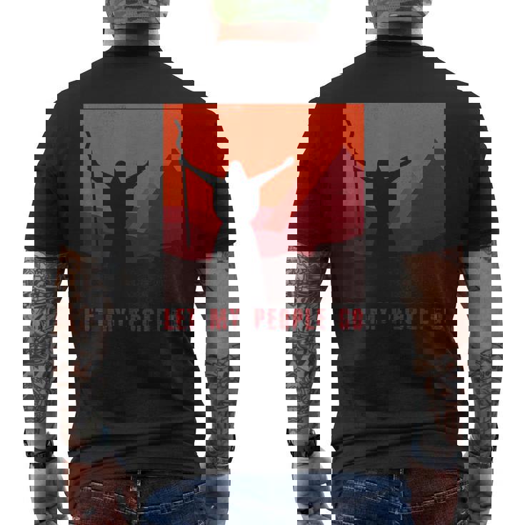 Moses Parts The Redea ユダヤ人 過越祭 ホリデー メンズTシャツ バックプリント