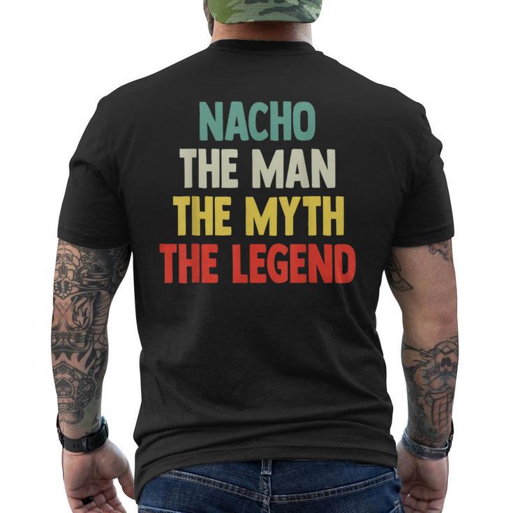 Nacho The Man The Myth The Legend De Regalo Para Nacho Camiseta Hombre Estampado Espalda