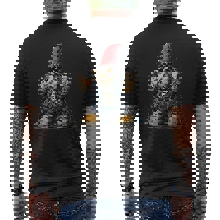 Nain De Jardin Rocker Boit De La Bière T-shirt imprimé au dos