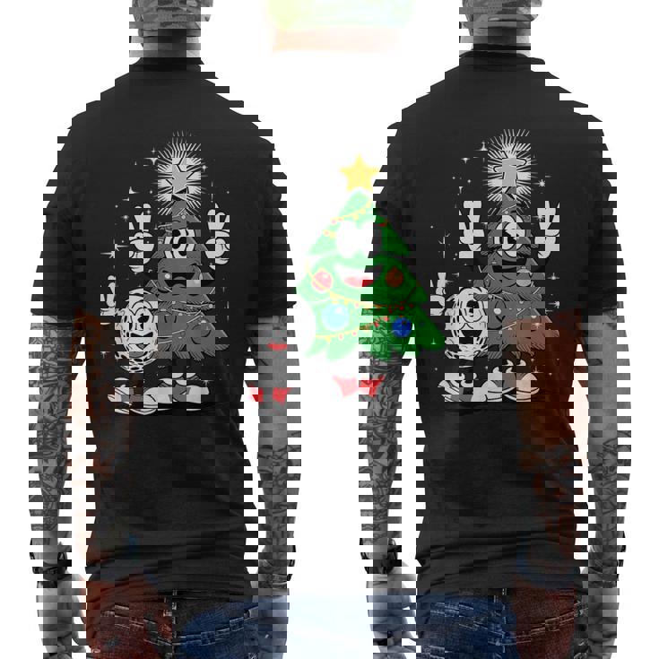 Navidad Árbol Golf X-Mas Golfista Camiseta Hombre Estampado Espalda